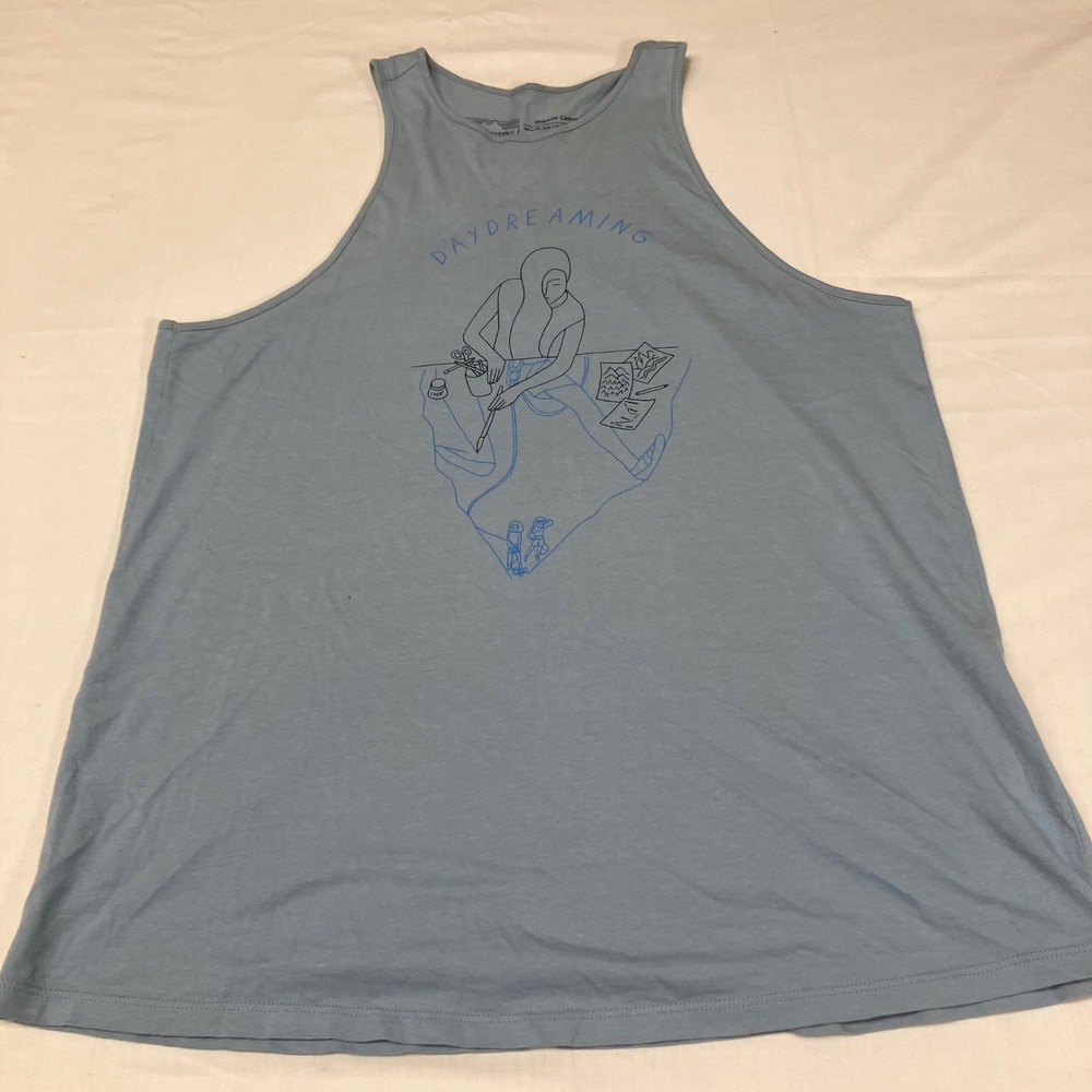 Patagonia Daydreaming Organic Cotton Tank Top Blue Grey XS Regular Fit Gorpcore